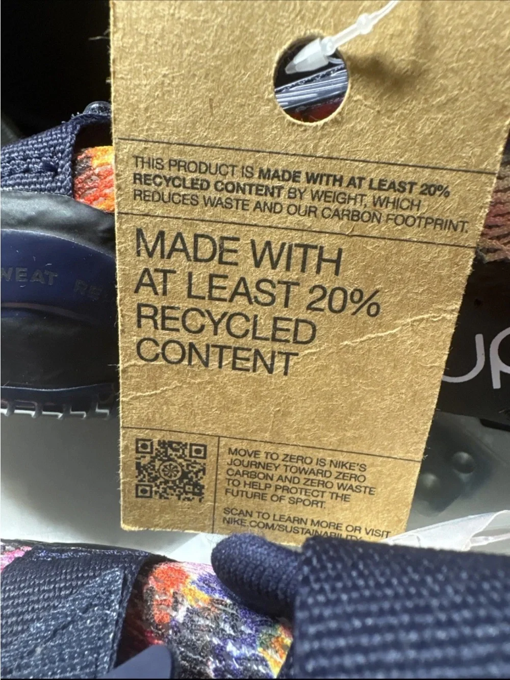 Nike Floral-Print Training Sneakers in Navy, Pink, Purple